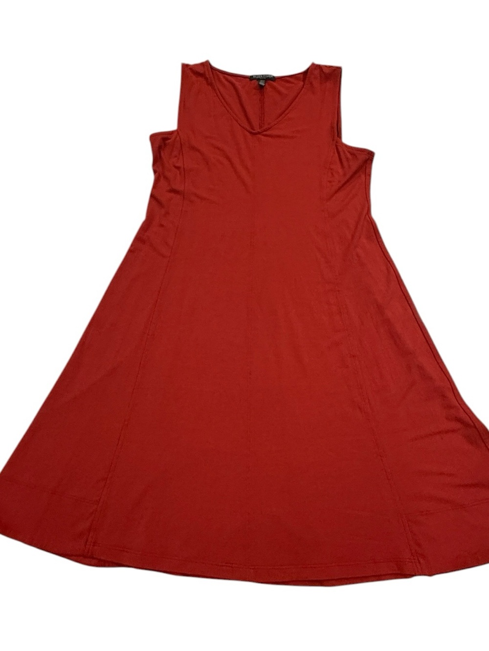 Eileen Fisher V Neckline A Line T Shirt Dress Womens Petite Small Casual Staple - Picture 13 of 13